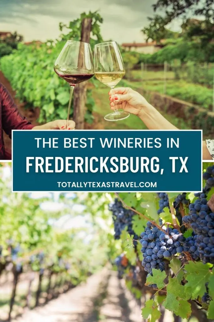 Fredericksburg Wineries Pinterest image