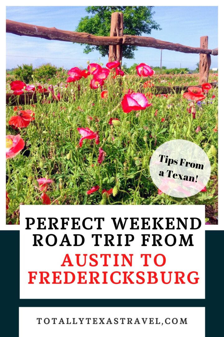Austin to Fredericksburg Pinterest Pin