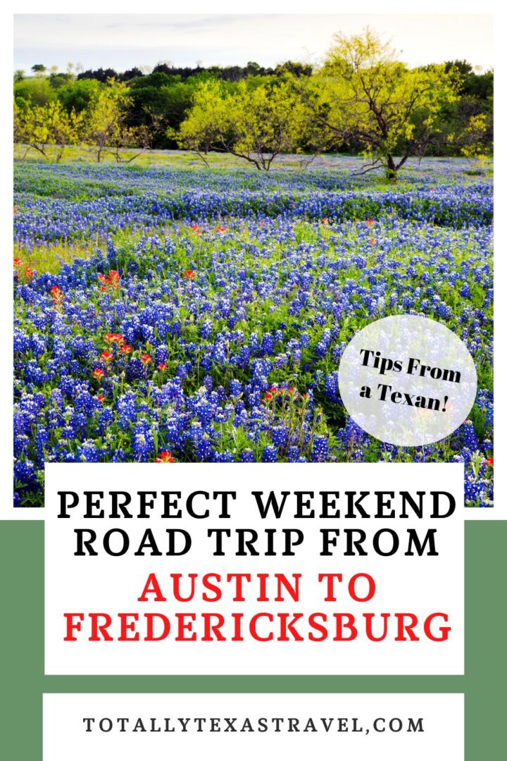 Austin to Fredericksburg Pinterest Pin