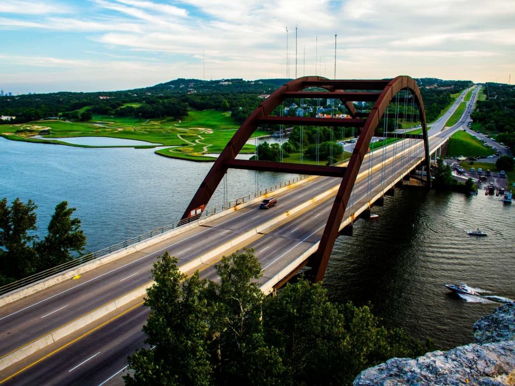 bridge over Lake Austin