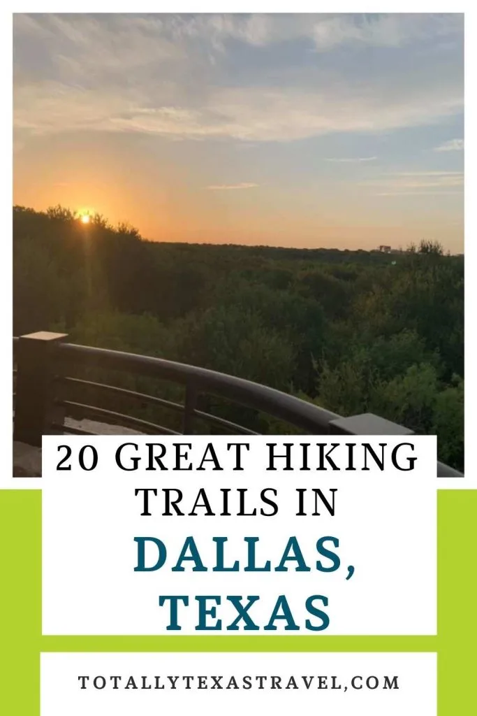 Hiking In Dallas Pinterest Image