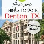 Things To Do In Denton Texas Pinterest Image