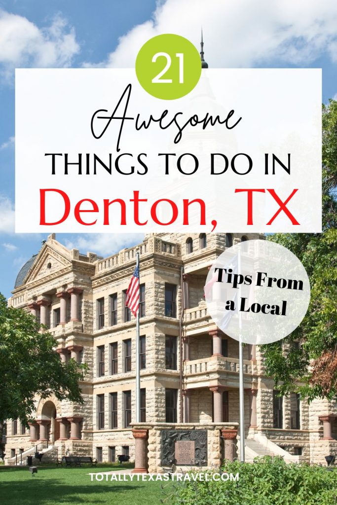 Things To Do In Denton Texas Pinterest Image