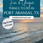 Things to do in Port Aransas Pinterest Pin Image