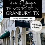 Granbury TX things to do Pin image
