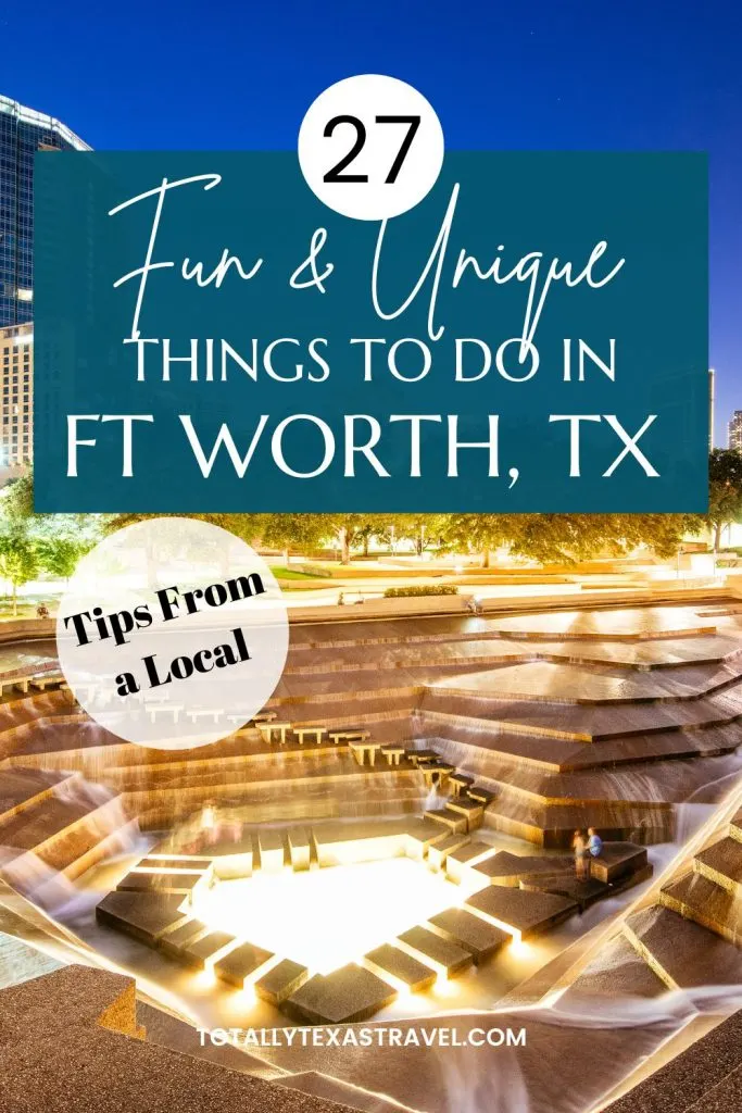 Fort Worth things to do pin image
