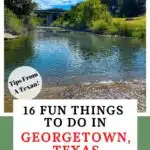 things to do in Georgetown, TX Pinterest Image