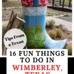 things to do in Wimberley, Texas pin image