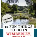 things to do in Wimberley, TX Pinterest Pin