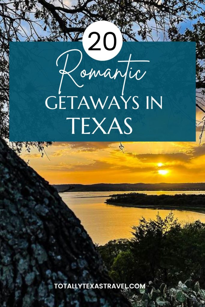 romantic getaways in Texas Pin Image