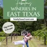 wineries in East Texas Pin Image