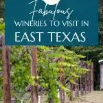 East Texas wineries Pinterest Pin
