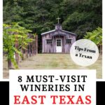 wineries in East Texas Pin Image
