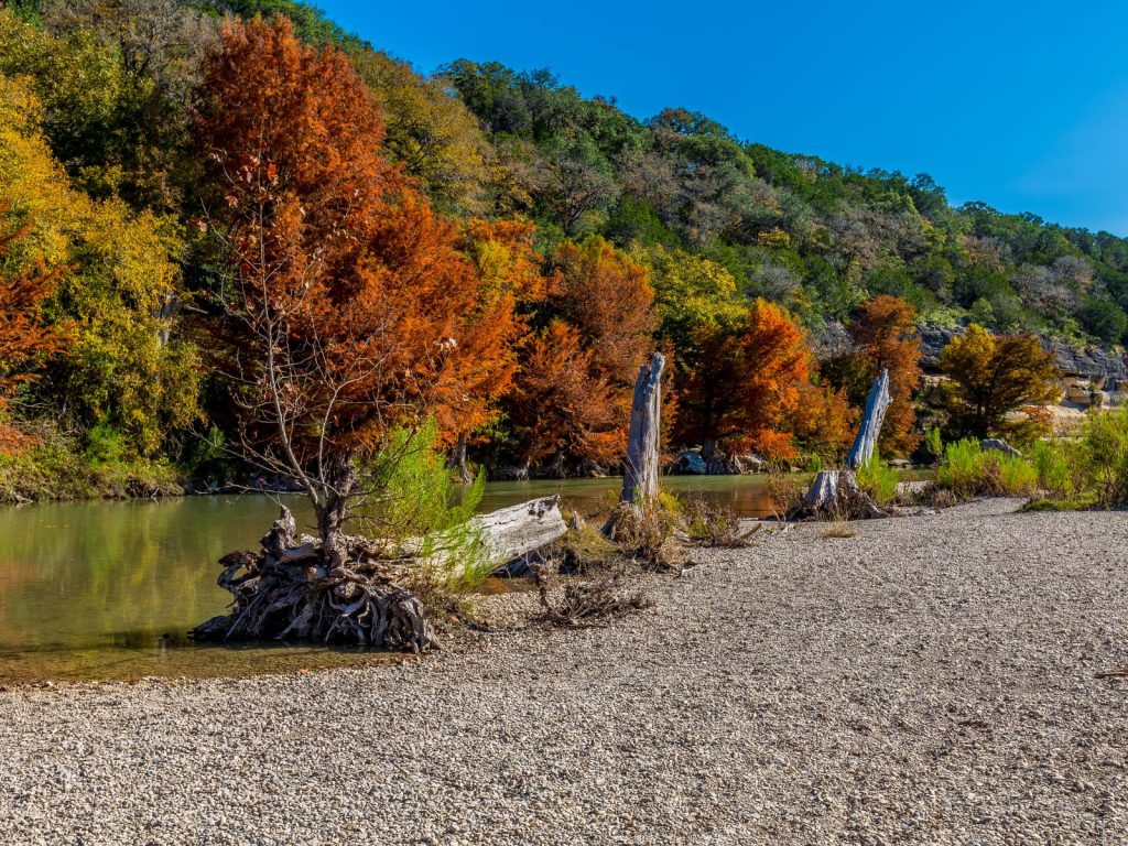 fall in Texas-Guadalupe River State Park