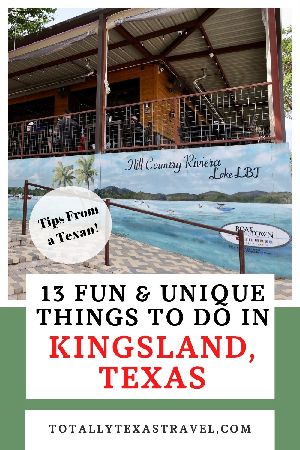 Kingsland Texas Pin
