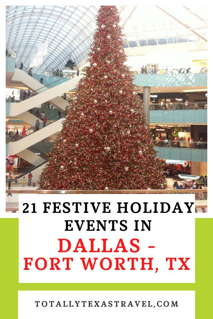 Dallas Christmas events pin image