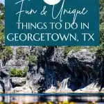things to do in Georgetown, TX Pinterest Image