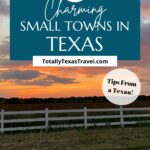 small towns in Texas Pinterest Pin Image