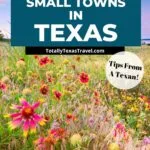 small towns in Texas Pinterest Pin Image