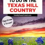 things to do in Texas Hill Country pin image