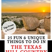 Places to visit in Texas Hill Country Pinterest Pin