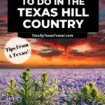 things to do in Texas Hill Country pin image