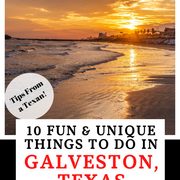 Things to do in Galveston Texas Pin