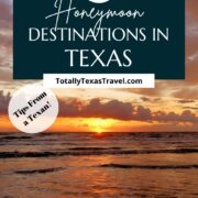 Honeymoon destinations in Texas Pinterest Image