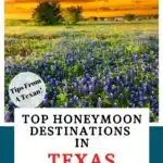 Honeymoon destinations in Texas Pinterest Image