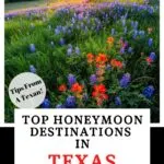 Honeymoon destinations in Texas Pinterest Pin