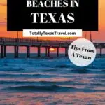 Texas Gulf Coast beaches pin image