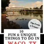 things to do in Waco, TX Pinterest Pin